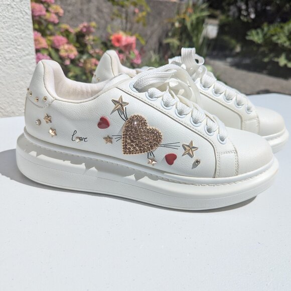 ALDO "Love" Low Top Platform Sneakers - Picture 2 of 9